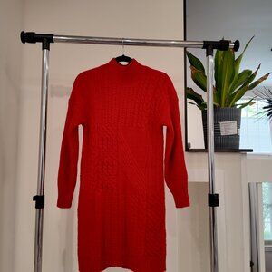Red Sweater Dress